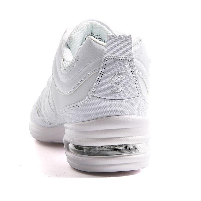 Giày khiêu vũ phụ nữ Giày thể thao Phụ nữ Jazz Dance Mesh Flat Outdoor Sports Ladies Cô gái Giày thông thường hiện đại Kích thước 28-42 Color: White Shoe Size: 7