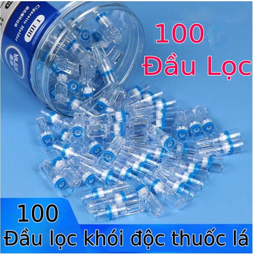 Hộp 100 Đầu Lọc Khói Giảm Độc Tố