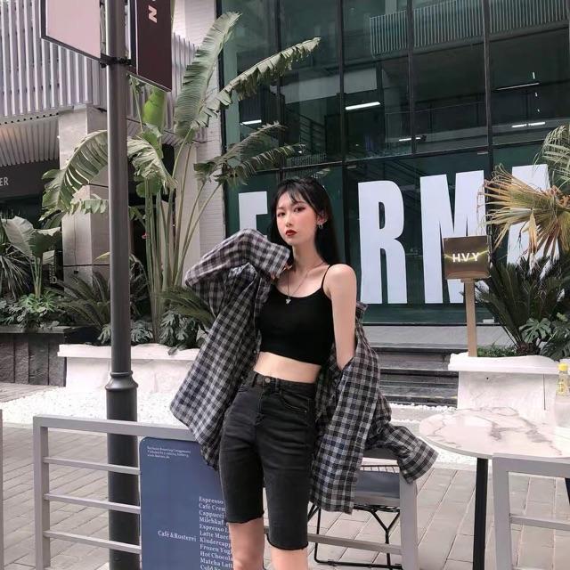 Quần jeans ngố xám đậm mềm giãn siêu đẹp- hình thật chính chủ