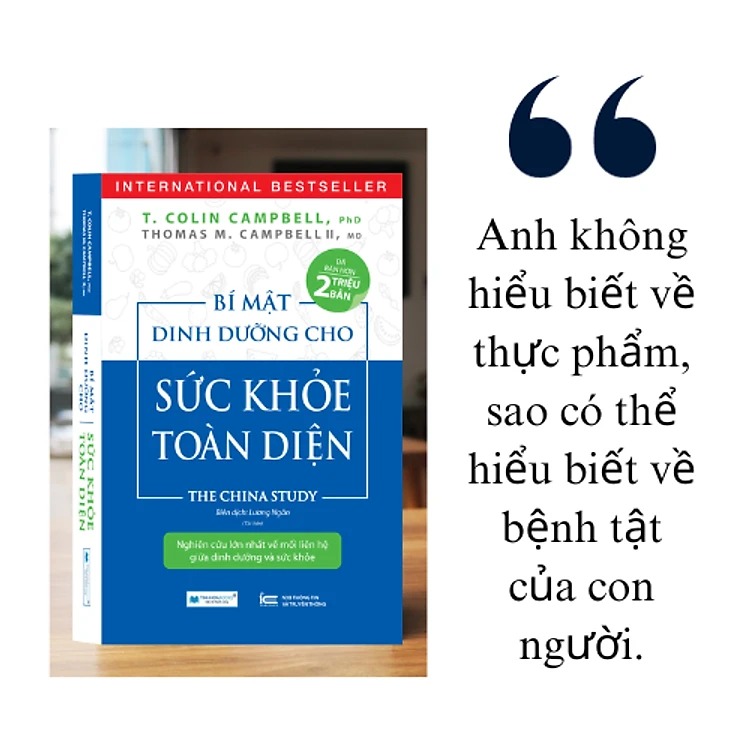 Sách Bí Mật Dinh Dưỡng Cho Sức Khỏe Toàn Diện - The China Study ( Tái Bản )