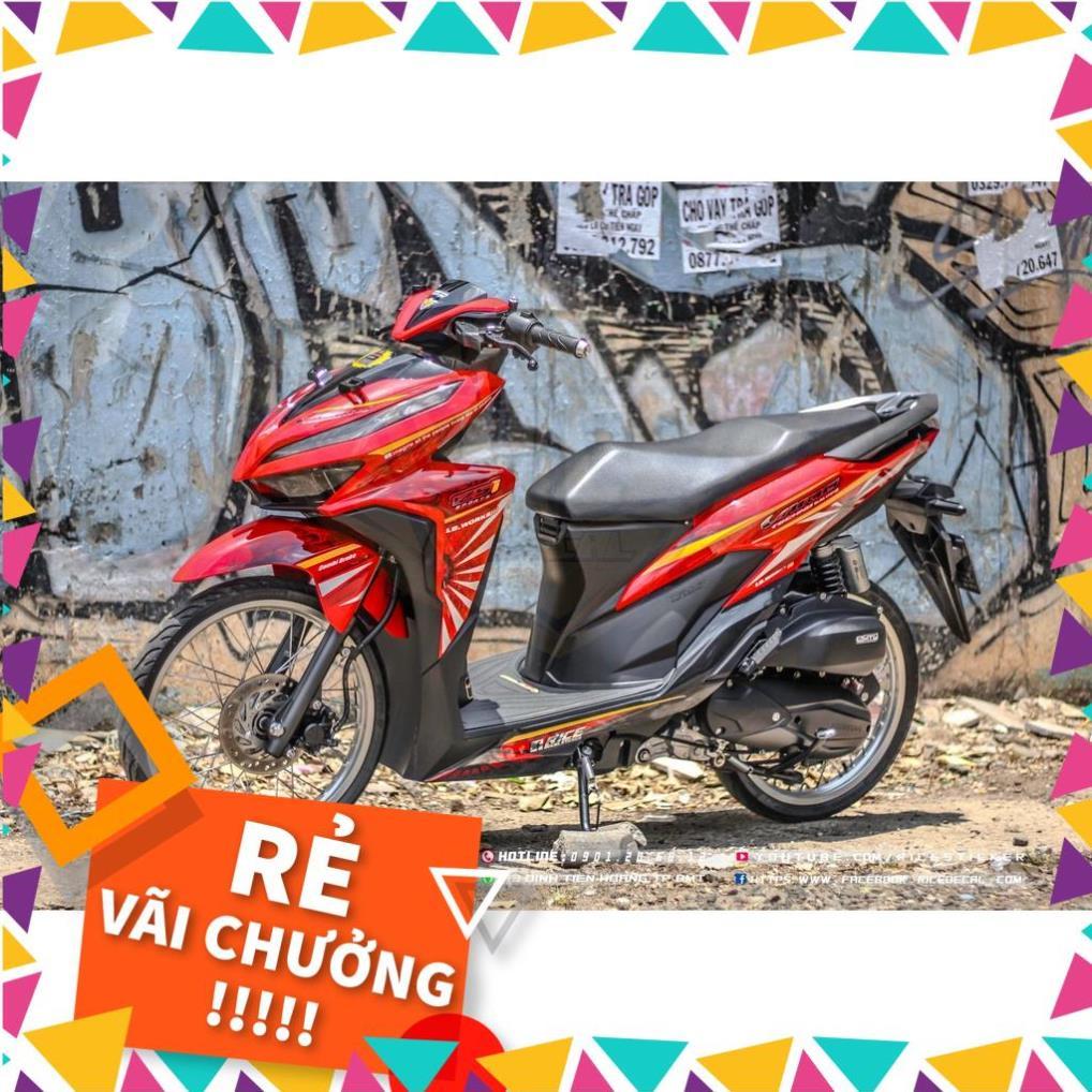 Tem Rời Vario 125 Mẫu Mặt Trời Đỏ Bạc Đen