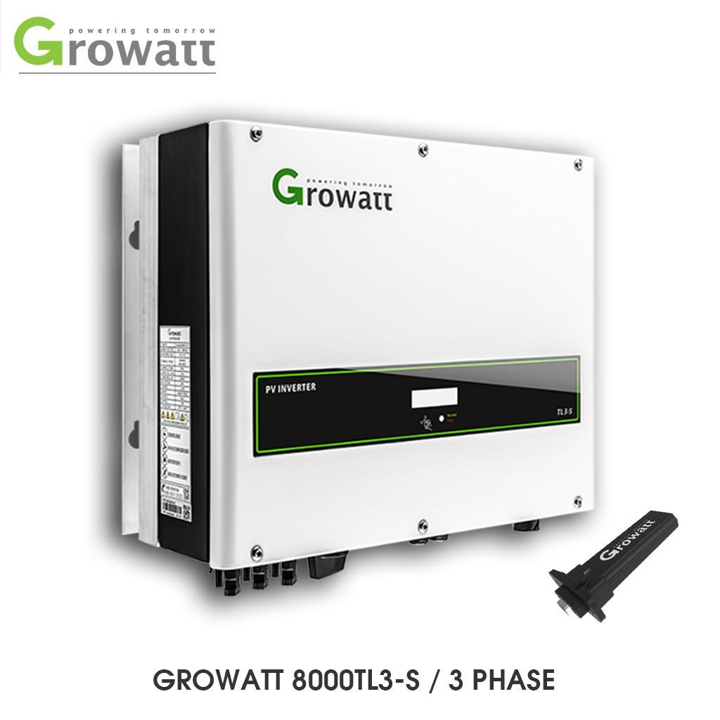 Inverter hòa lưới Growatt 8kw 1pha (8000TL3-S) - Hàng nhập khẩu