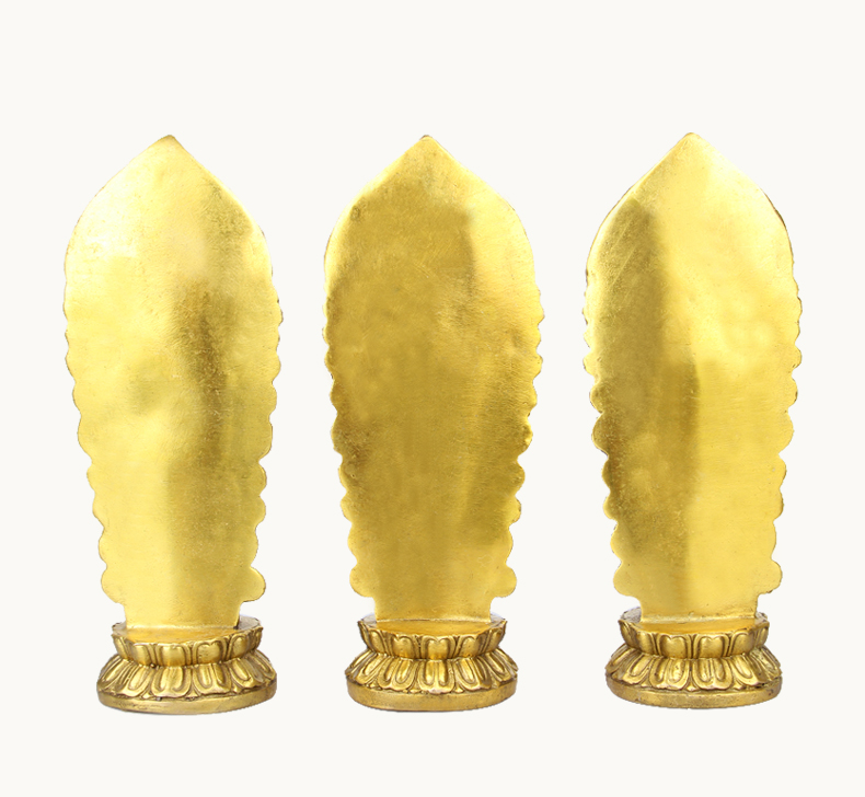 Bộ 3 pho Tượng Tam Thế Phật bằng đồng thau phong thủy