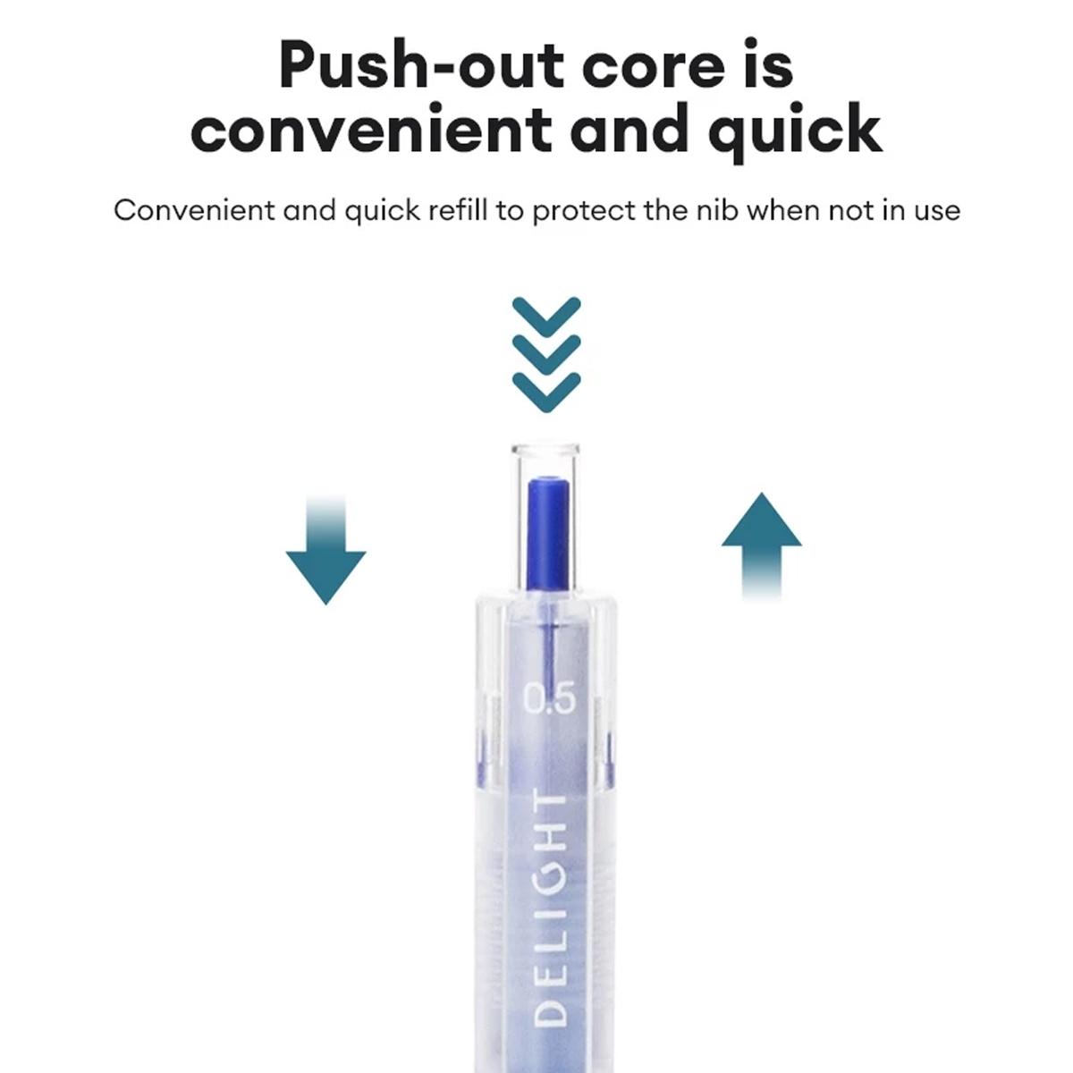 Bút Gel 0.5 mm - Deli EG118-BK - Mực Đen