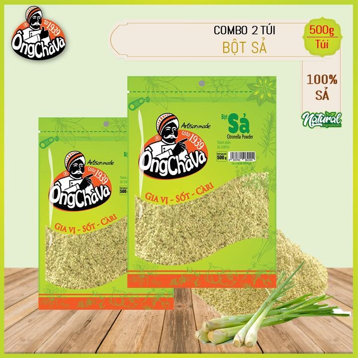 Combo 2 Túi Bột Sả Ông Chà Và 500g (Lemongrass Powder)