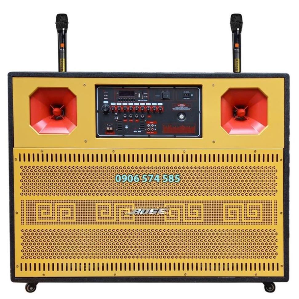 Loa kéo khủng bass 4 tấc đôi công suất cực mạnh, Loa kéo bình 4 tấc đôi có reverb