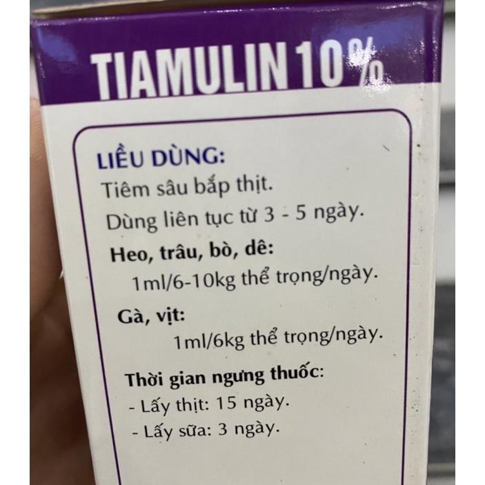 [ THÚ Y ] 1 lọ TIAMULIN 10% trị bệnh hô hấp, viêm khớp, hồng lị trên heo trâu bò dê gà vịt