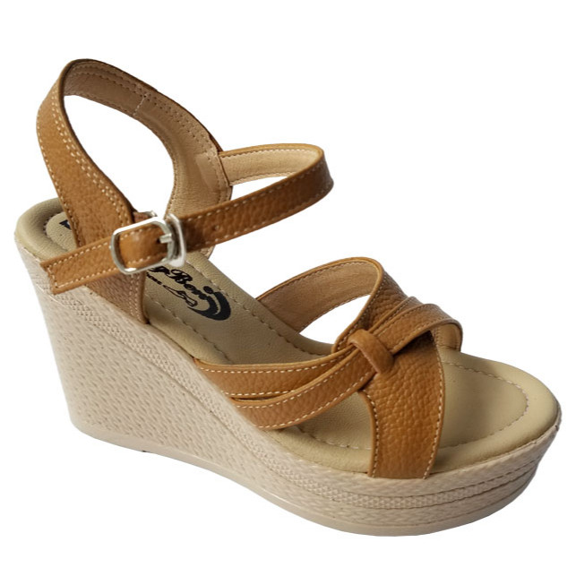 Giày Sandal Đế Xuồng Nữ Da Bò Biggben Cao Cấp Sdx26 - 36