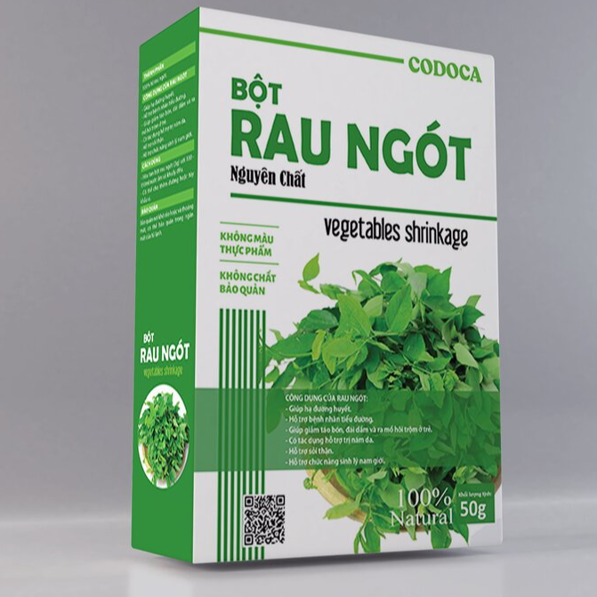 Bột Rau ngót Codoca nguyên chất sấy lạnh Bột ăn dặm cho bé, giàu vitamin, dễ tiêu hóa