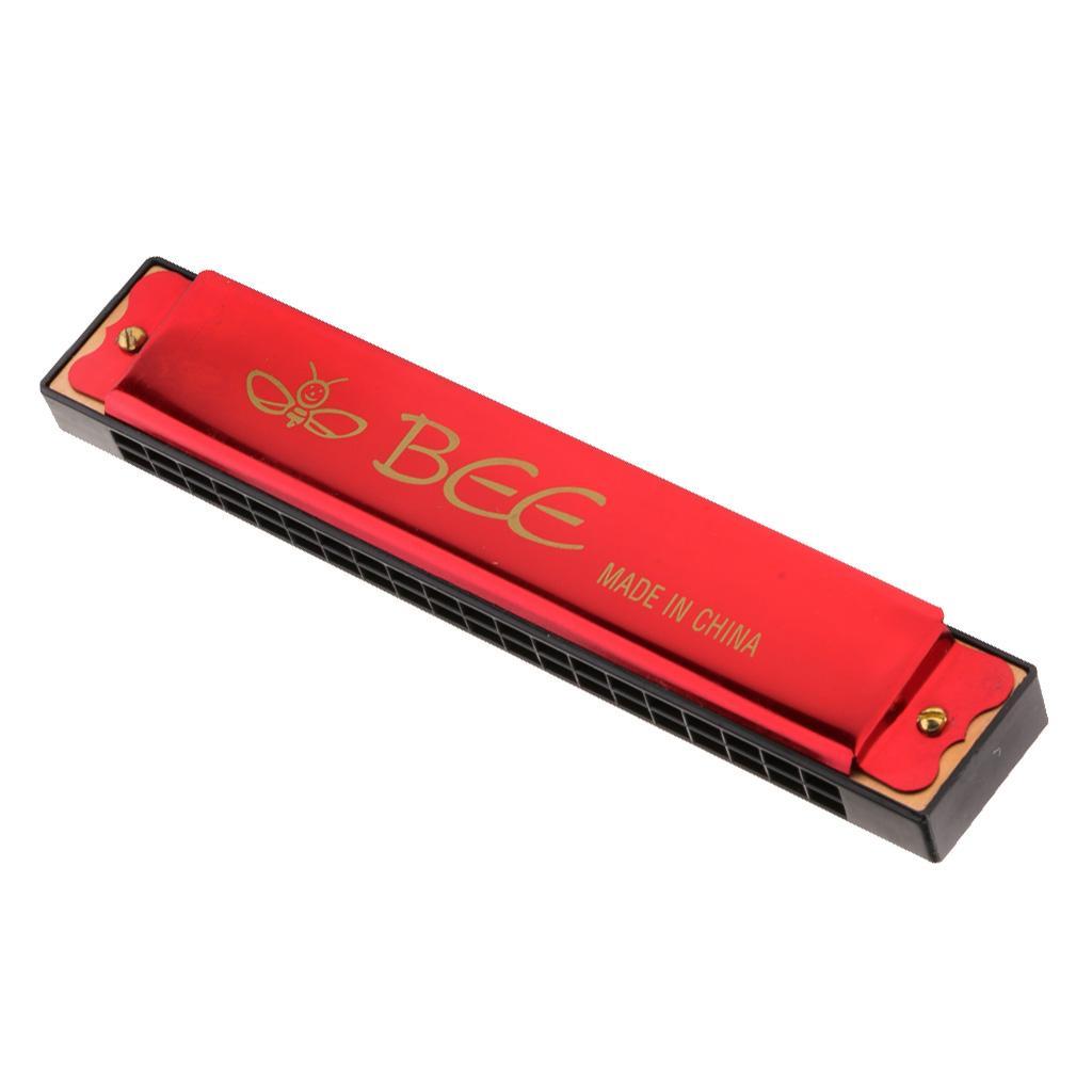 20  Key Harmonica Mouth Organ Musical Instrument Gift Red