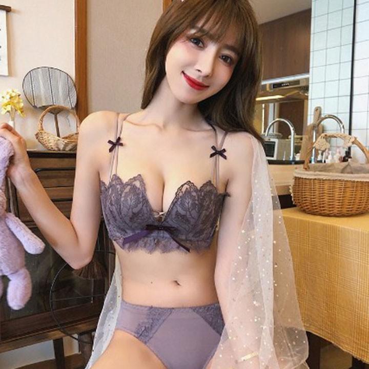 SALE LỚN - FREE SHIP Bộ đồ lót kiểu hoa phối ren gợi cảm dành cho nữ