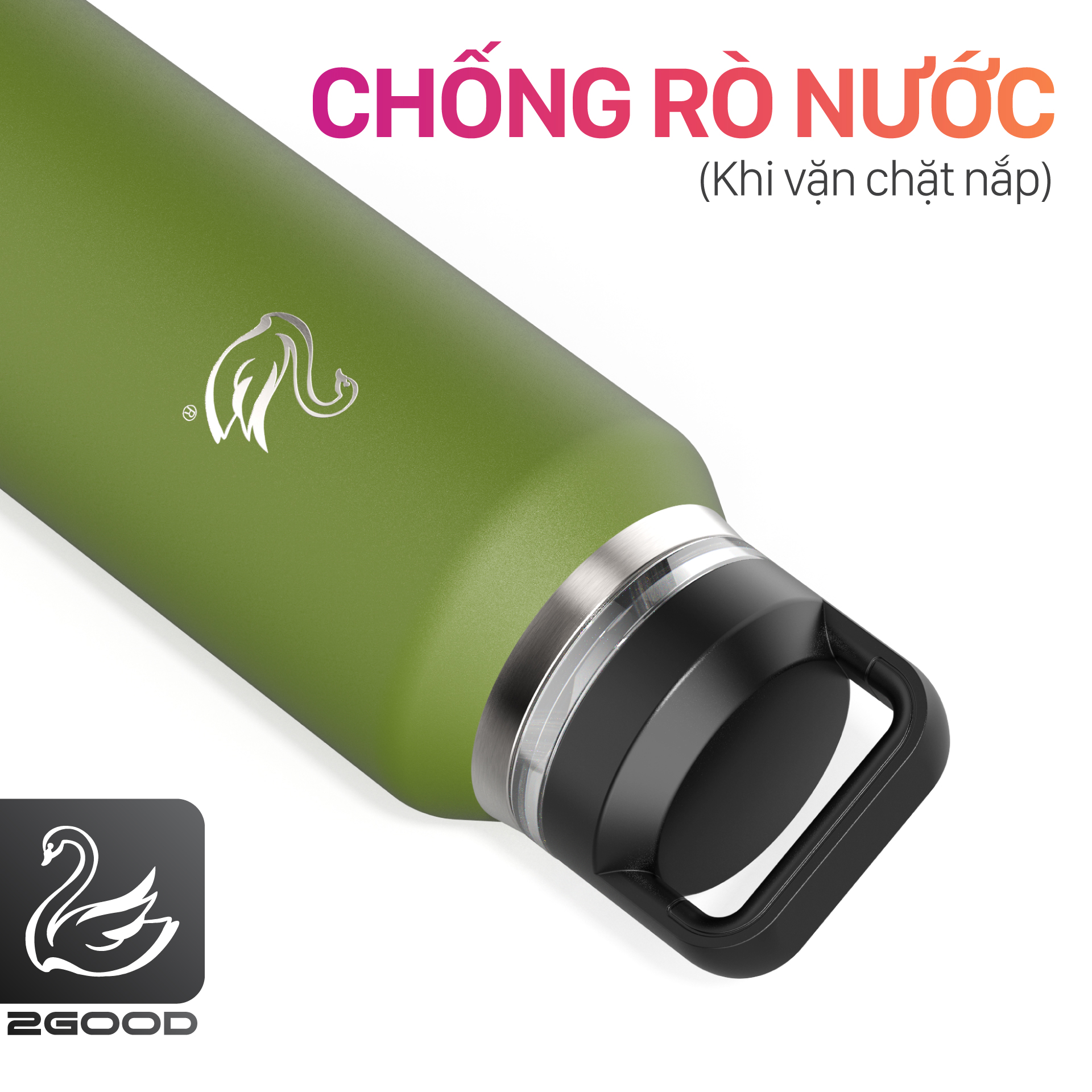 Bình giữ nhiệt 2GOOD Chug Cap CC-01 (1000ml) - Hàng Chính Hãng