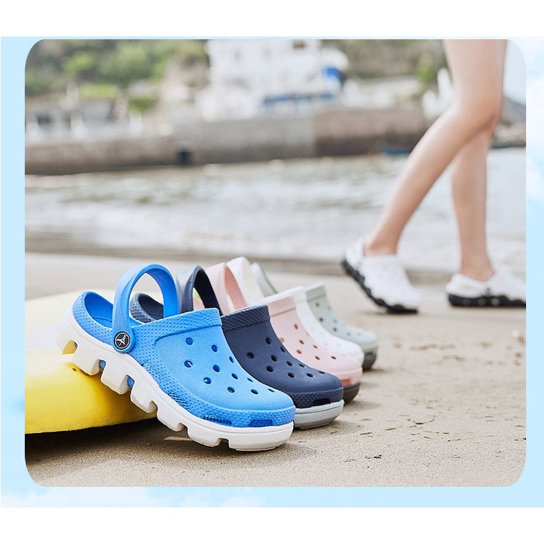 Dép Sục Lỗ Cá Sấu Unisex Siêu Nhẹ