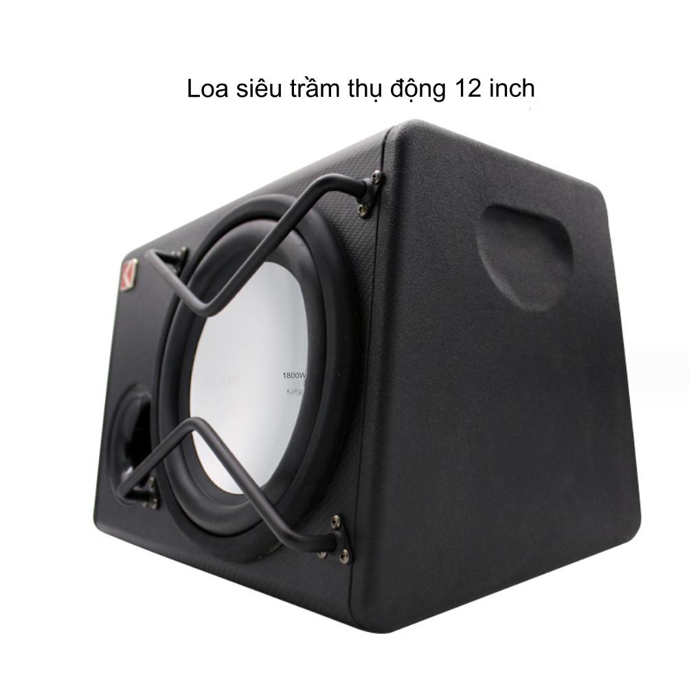 King Car-Loa Sub Hơi Ô Tô Siêu Trầm 12 Inch K1800-D Công Suất Cực Đại 1800W 20HZ-250HZ Loa Sub Thụ Động Cần Có DSP Riêng