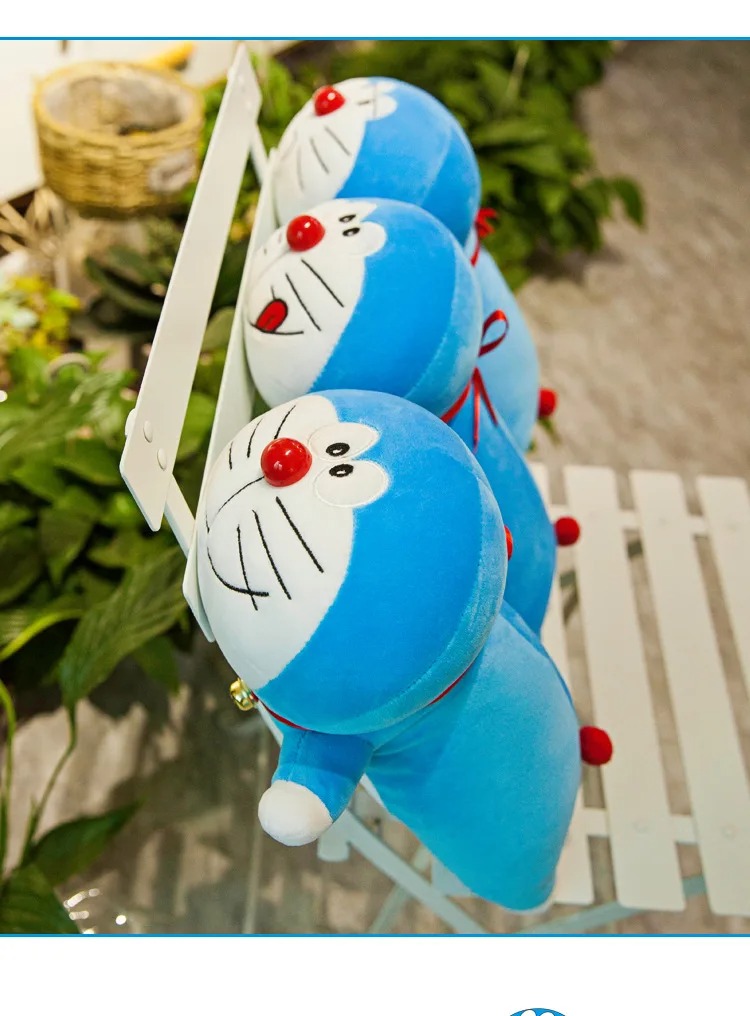 Thú nhồi bông mèo Doremon 3in1 có mền - Size 50cm - Quà tặng gấu bông Doraemon có mền đáng yêu