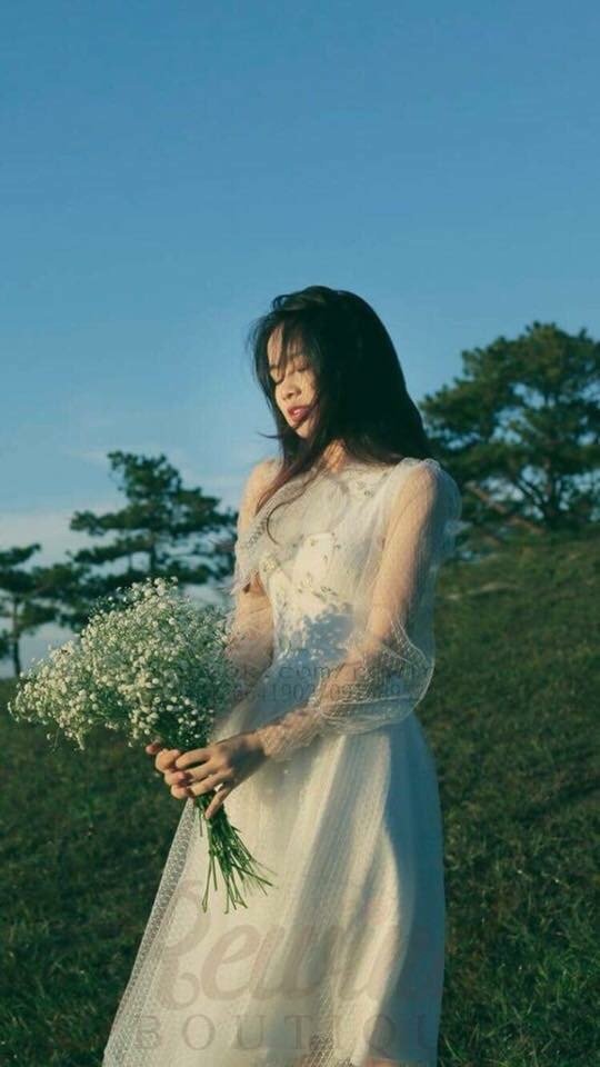 Đầm Xòe Ren Phối Lưới
