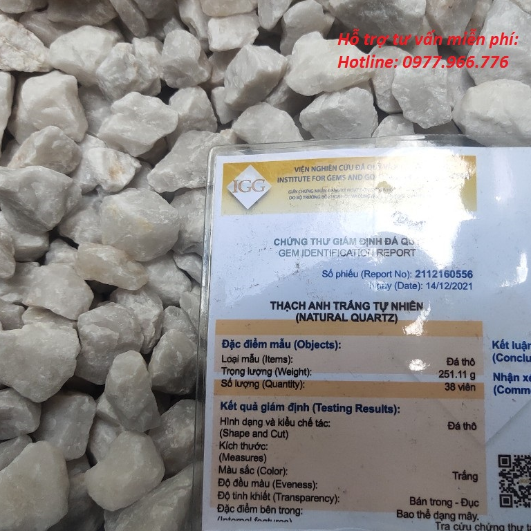 Thạch anh trắng rải nền nhà, trang trí tiểu cảnh sân vườn, chậu cây, bể cá kích thước 1-2 cm