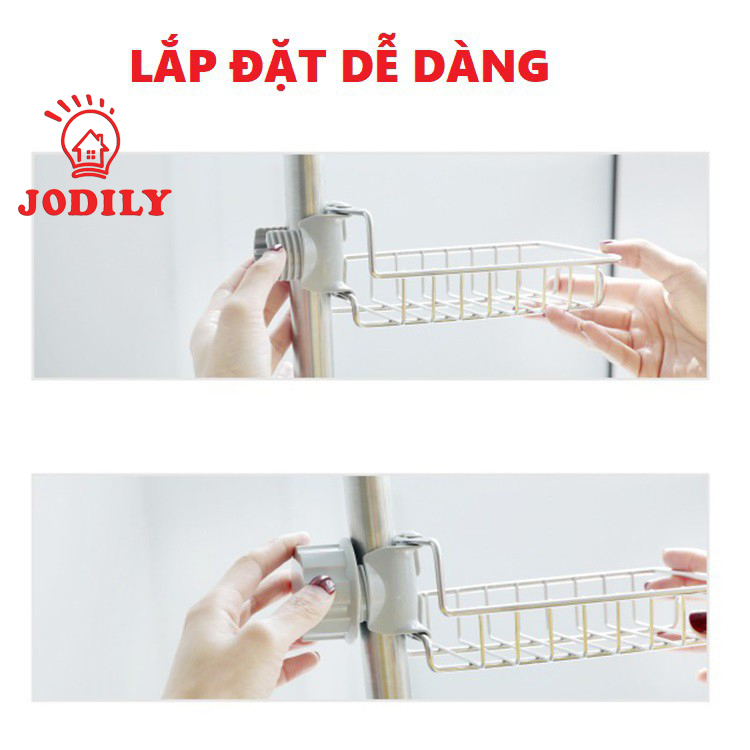 Kệ, Giá Inox Gắn Vòi Nước Đựng Nước Rửa Chén Và Bối Rửa Chén Jodily