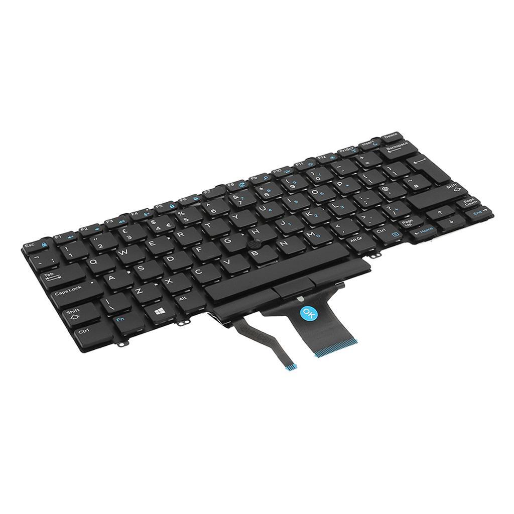 UK English Layout Laptop Keyboard Keypad Backlit Replace for LATITUDE