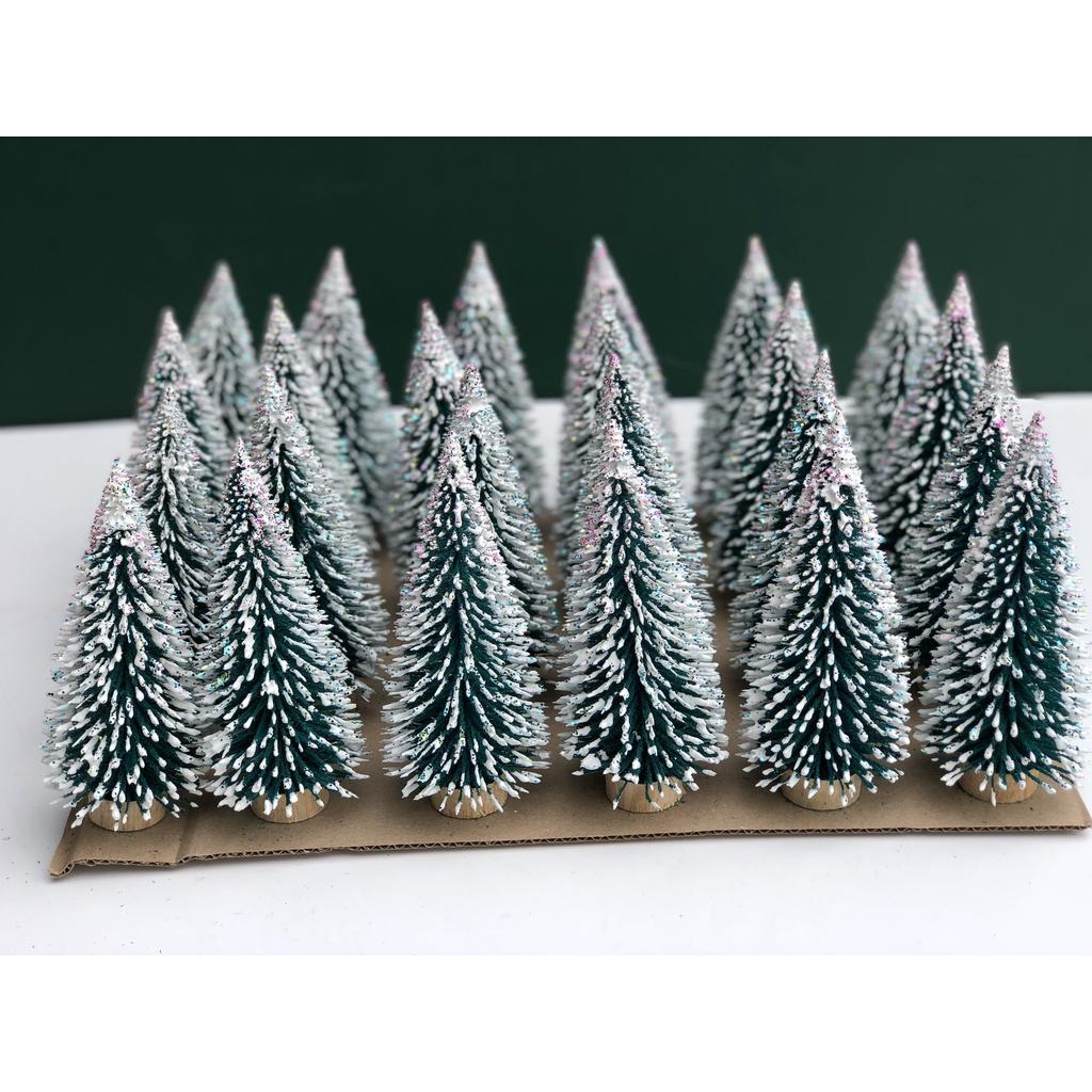 Cây thông Noel để bàn trang trí Giáng sinh cao 17cm