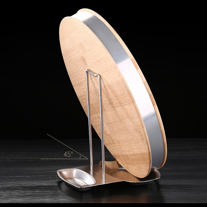 Nồi Lẩu Inox Nắp Giá Đỡ Có Thể Tháo Rời Chảo Bao Kệ Bếp Đa Năng Thìa Đũa Giá ĐỠ MUỖNG Đứng Phụ Kiện Nhà Bếp