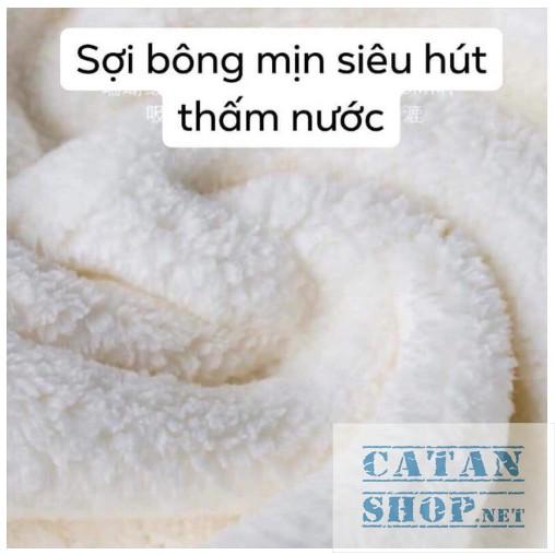 Khăn lau khô tóc siêu tốc – Khăn quấn đầu làm khô tóc mềm mịn GD300-KhanLauToc