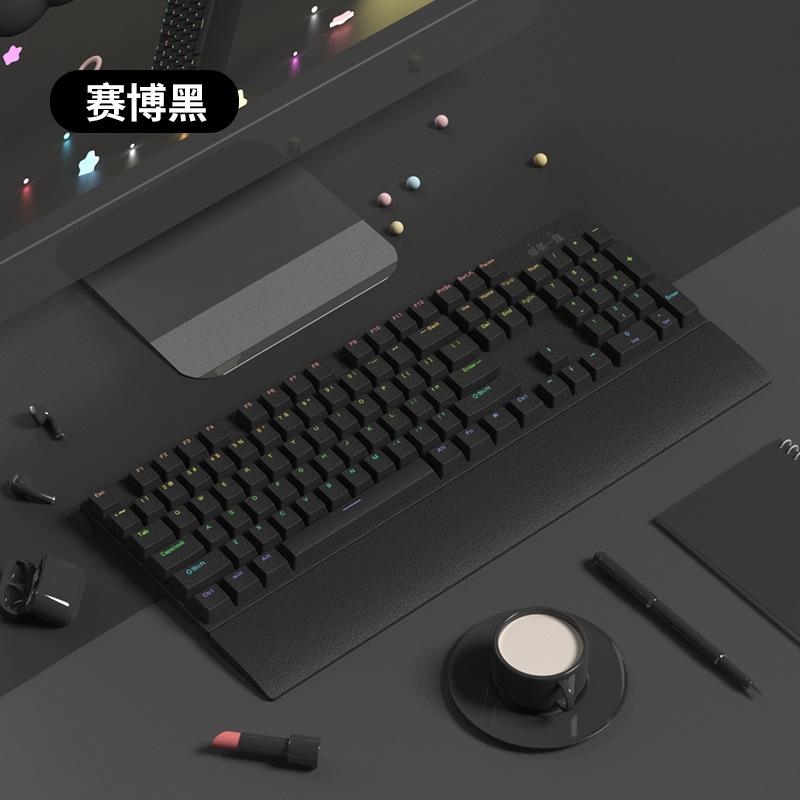 Giá thấp nhất bàn phím cơ có dây trò chơi thể thao điện tử bé gái nam máy tính để bàn không thể hỗ trợ máy tính trục xanh chống thấm nước