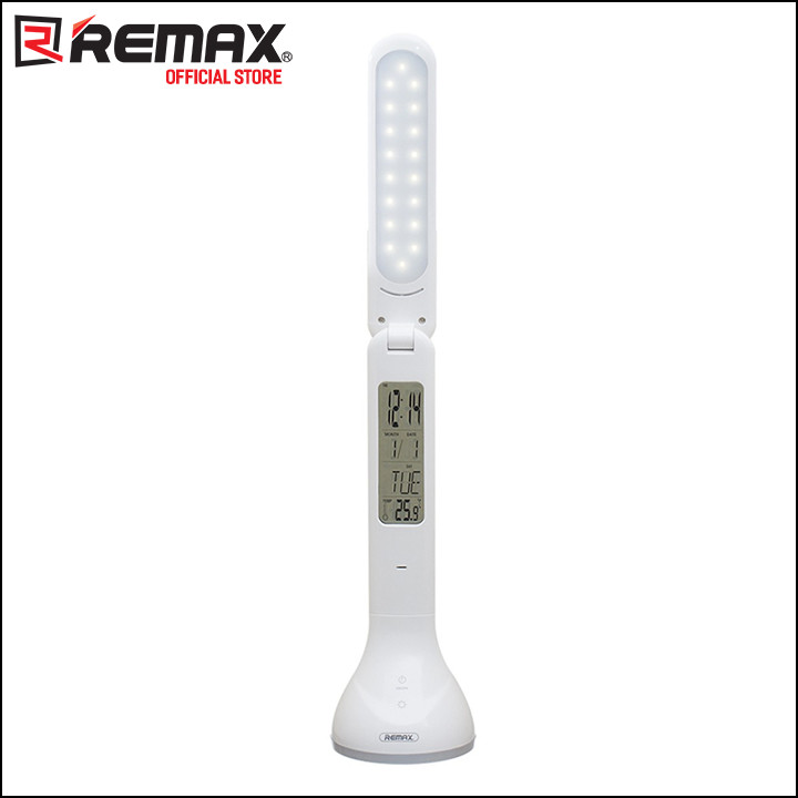 Đèn led để bàn Remax RT-E185 Tích hợp đồng hồ và bảo vệ mắt - Hàng nhập khẩu