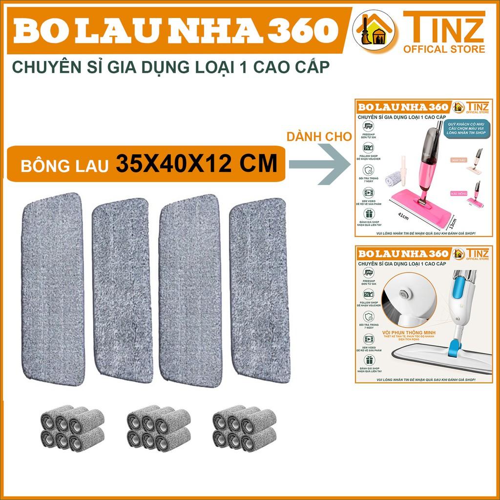 Bông lau nhà thay thế 35x40x12 cho cây lau nhà xịt nước phun sương TINZ