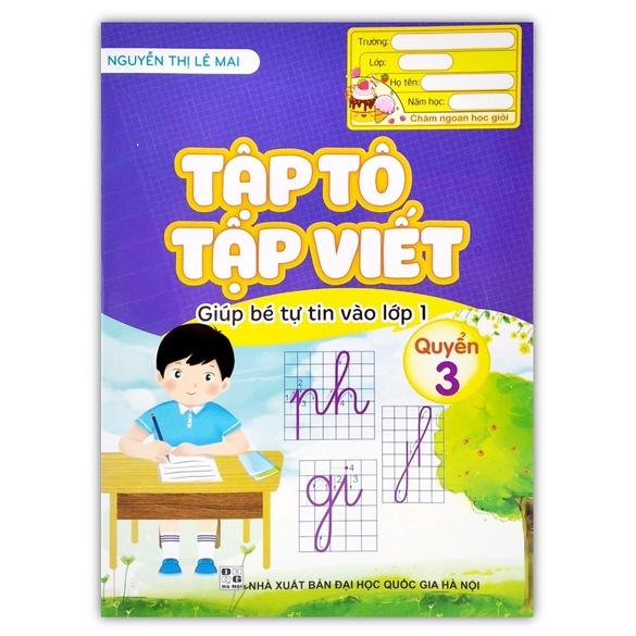 Sách - Combo 3 quyển Tập Tô Tập Viết - Giúp bé tự tin vào lớp 1