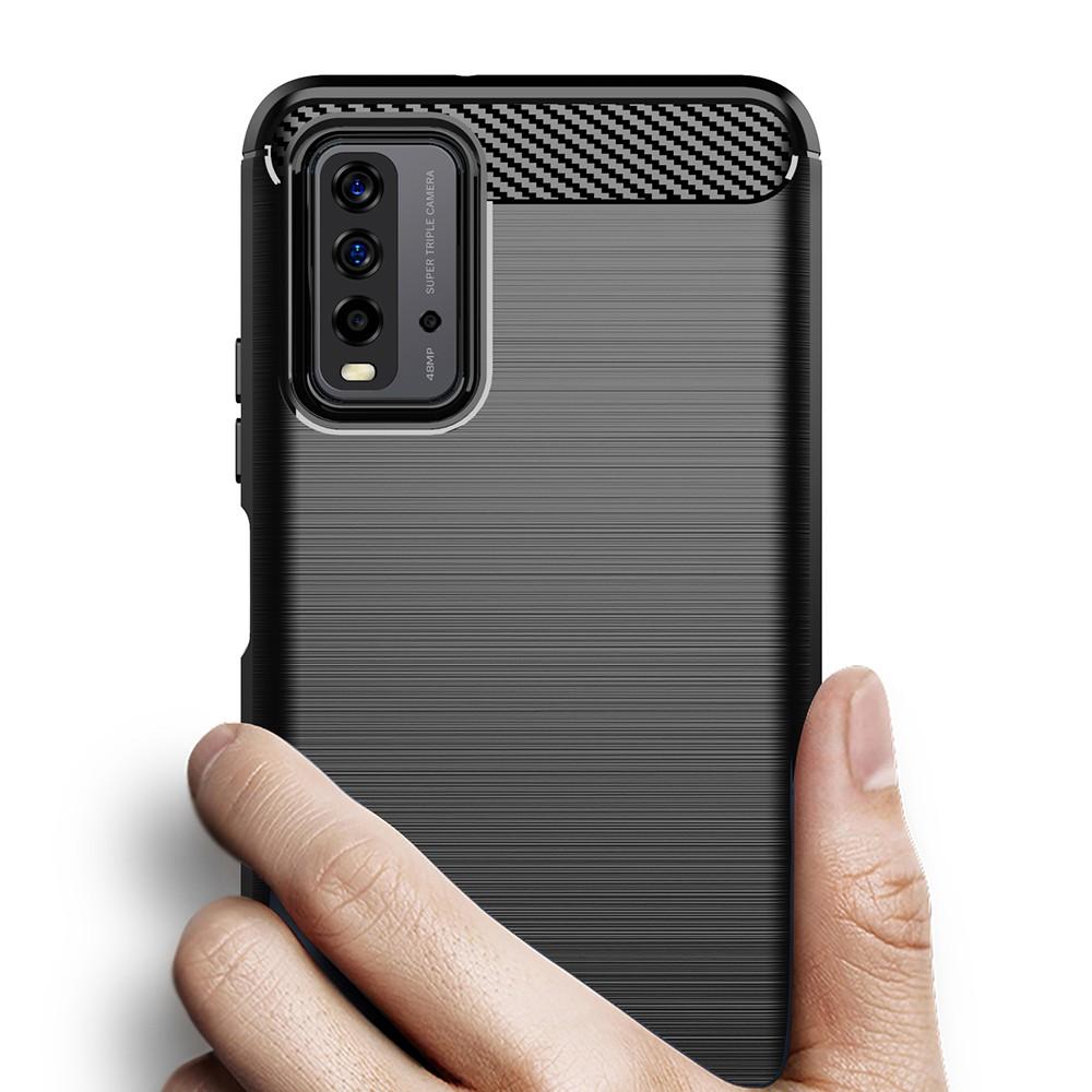 Ốp lưng cho Xiaomi Redmi 9T Note 9 4G dẻo Carbon phay xước chống sốc chống vân tay