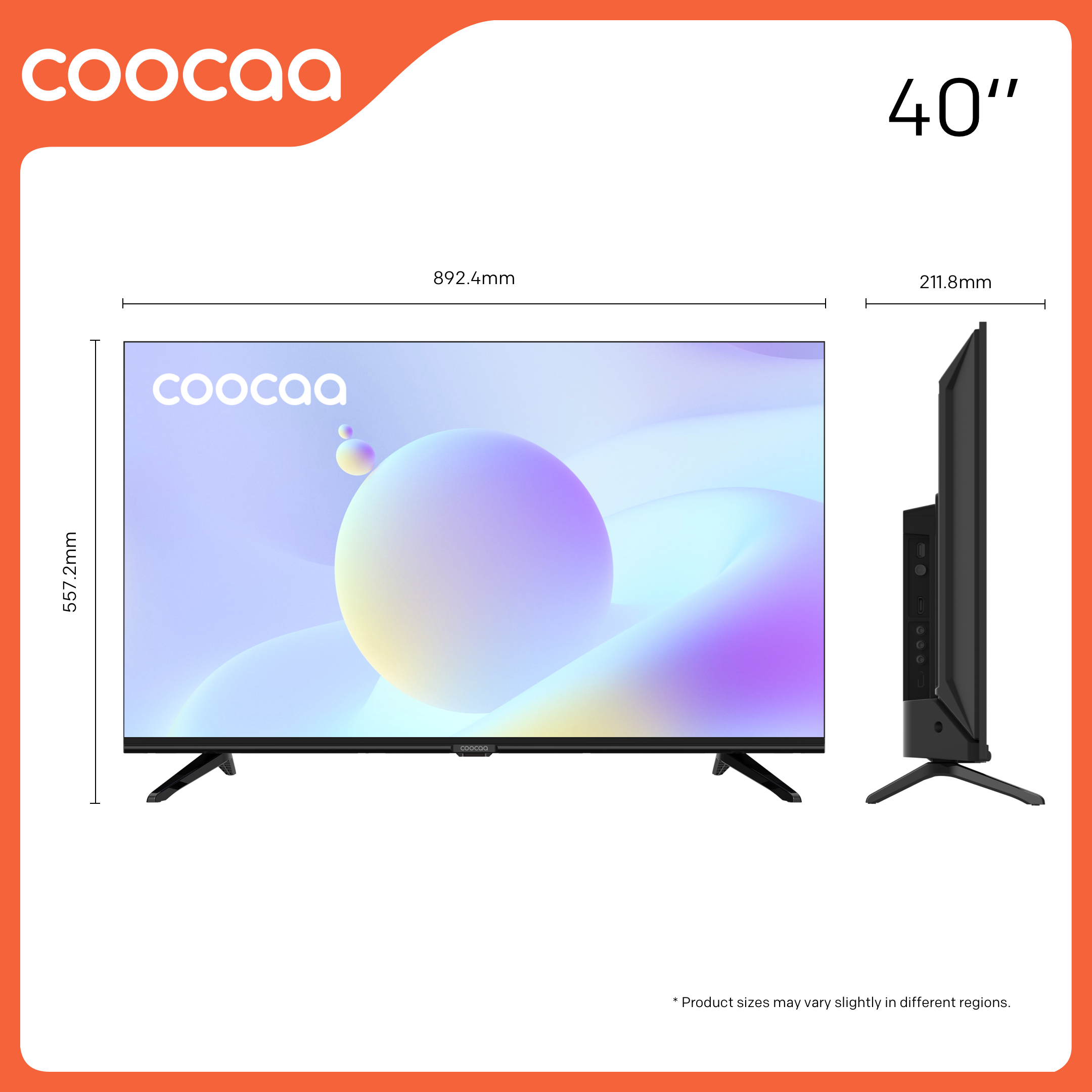 Google Tivi Coocaa HD 40 Inch - 40Z72 Youtube Netfilx Smart TV 2022 new tv - Hàng Chính Hãng