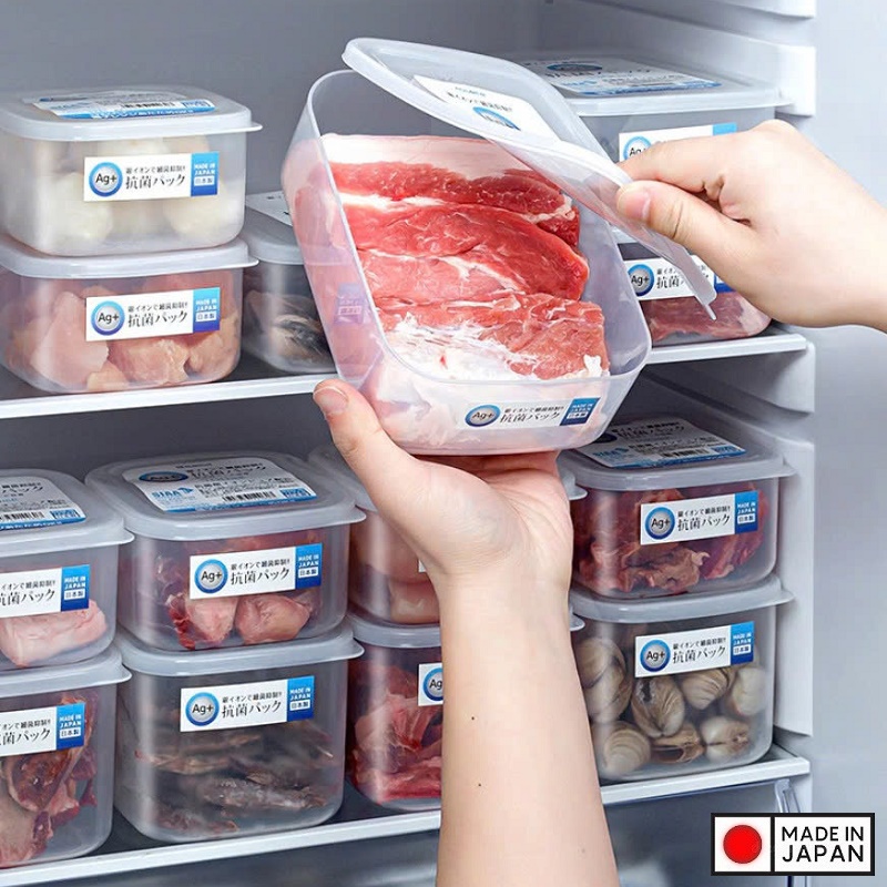 Hộp thực phẩm kháng khuẩn Ag+ 1.3L - Hàng nội địa Nhật Bản nhập khẩu chính hãng