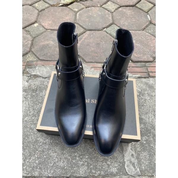 4cm Heels Zipper Boots tặng kèm straps