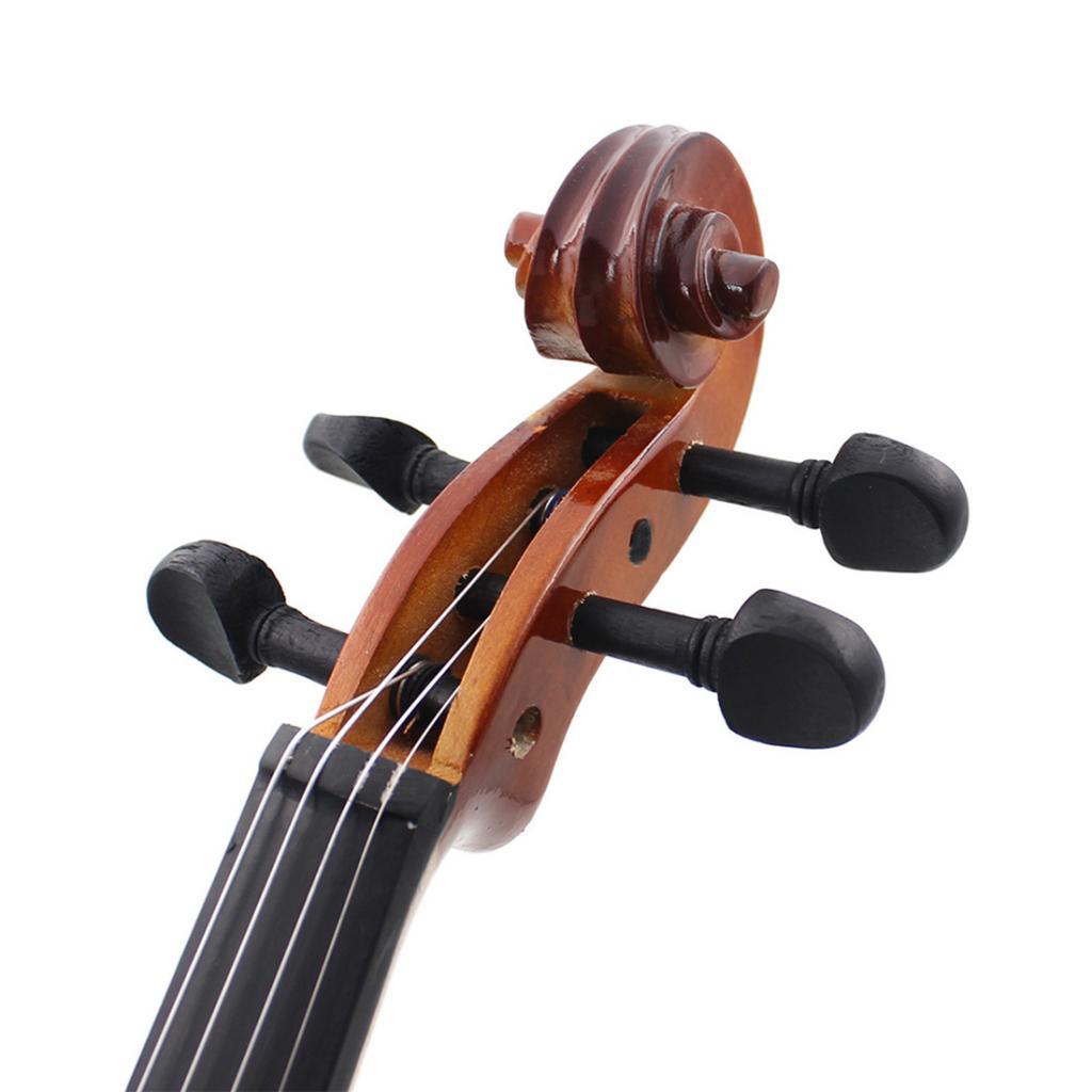 Natural Wood 3/4 Violin Fiddle Violin Bow Rosin Carring Bag Set for Gift