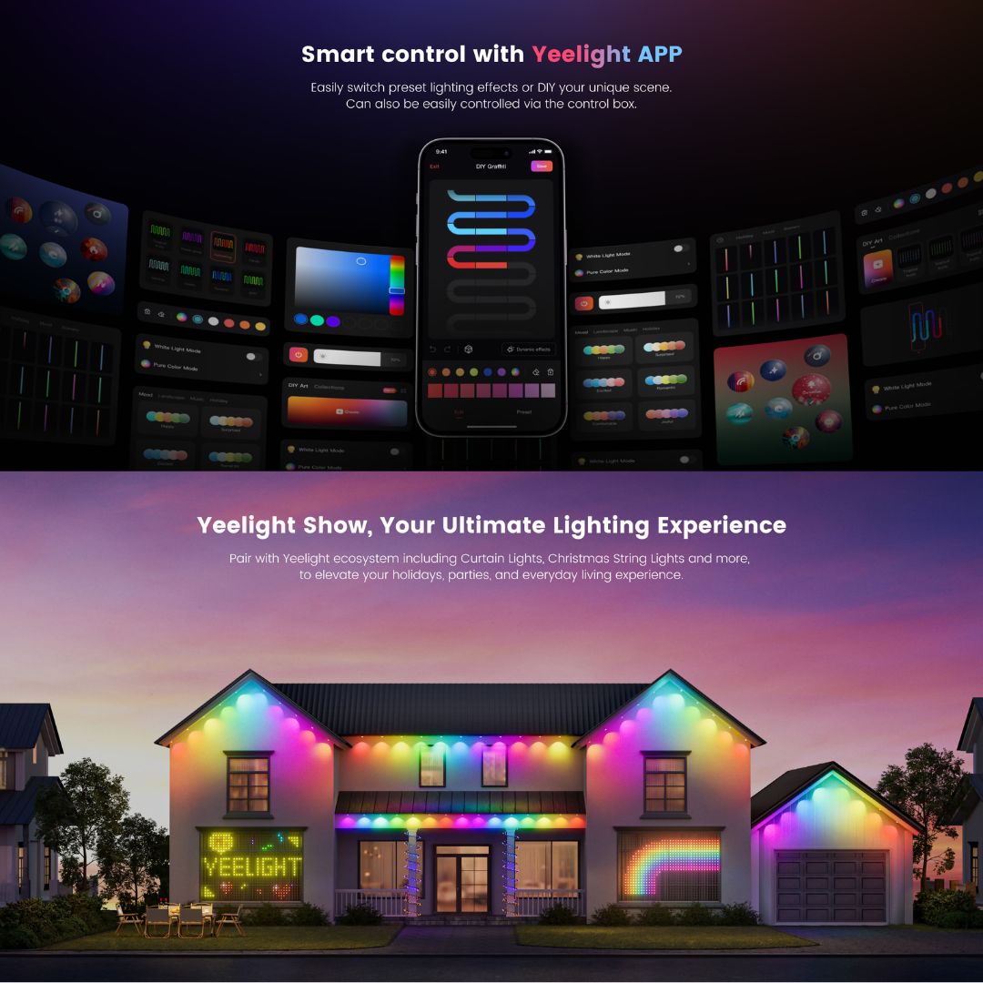 Đèn led dây Yeelight Aurora LED Basic Strip Lights - Đồng bộ nhạc, Điều khiển từ xa - Hàng chính hãng