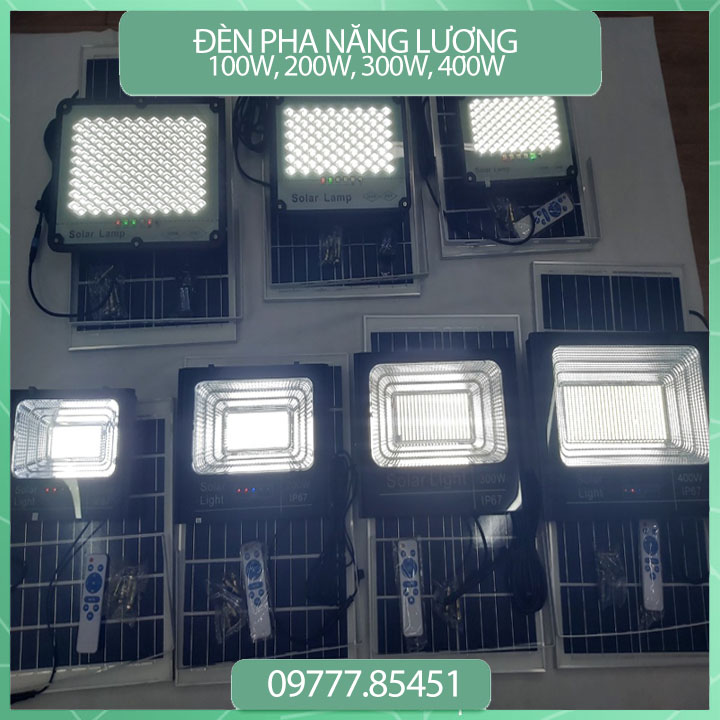 Đèn pha led năng lượng mặt trời 300W