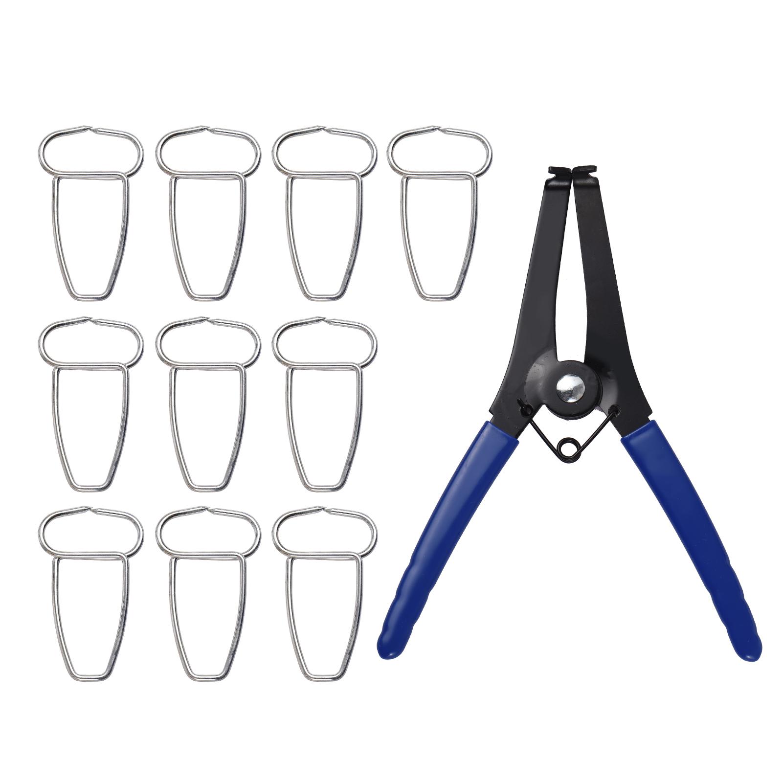 Spring Clamp Pliers with 10 Miter Clamps Woodworking Tool Miter Pliers and Clips for Frames Moldings Wooden Composite Miter Corners