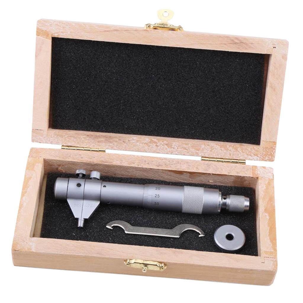 Kẹp Phanh Loại Bên Trong Micromet Đo Dụng Cụ 5-30 Mm 0.01 Mm, Thép Không Gỉ