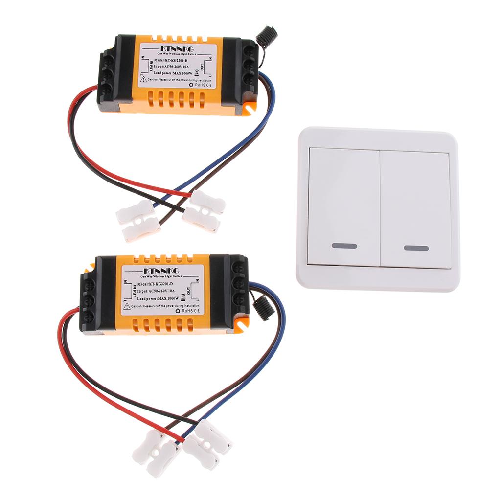 Smart 2CH Wireless Remote Control Switch Transmitter Receiver 433 Switcher
