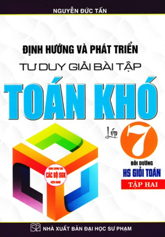 Sách - Combo Định hướng và phát triển tư duy giải bài tập toán khó 7 tập 1 + 2 -