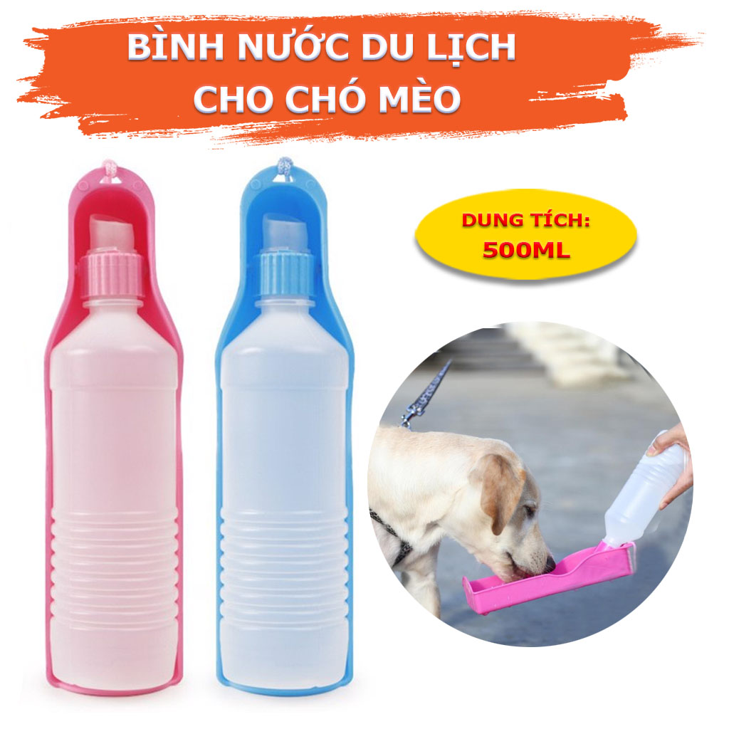 Bình Nước Du Lịch Cho Chó Mèo 500ml