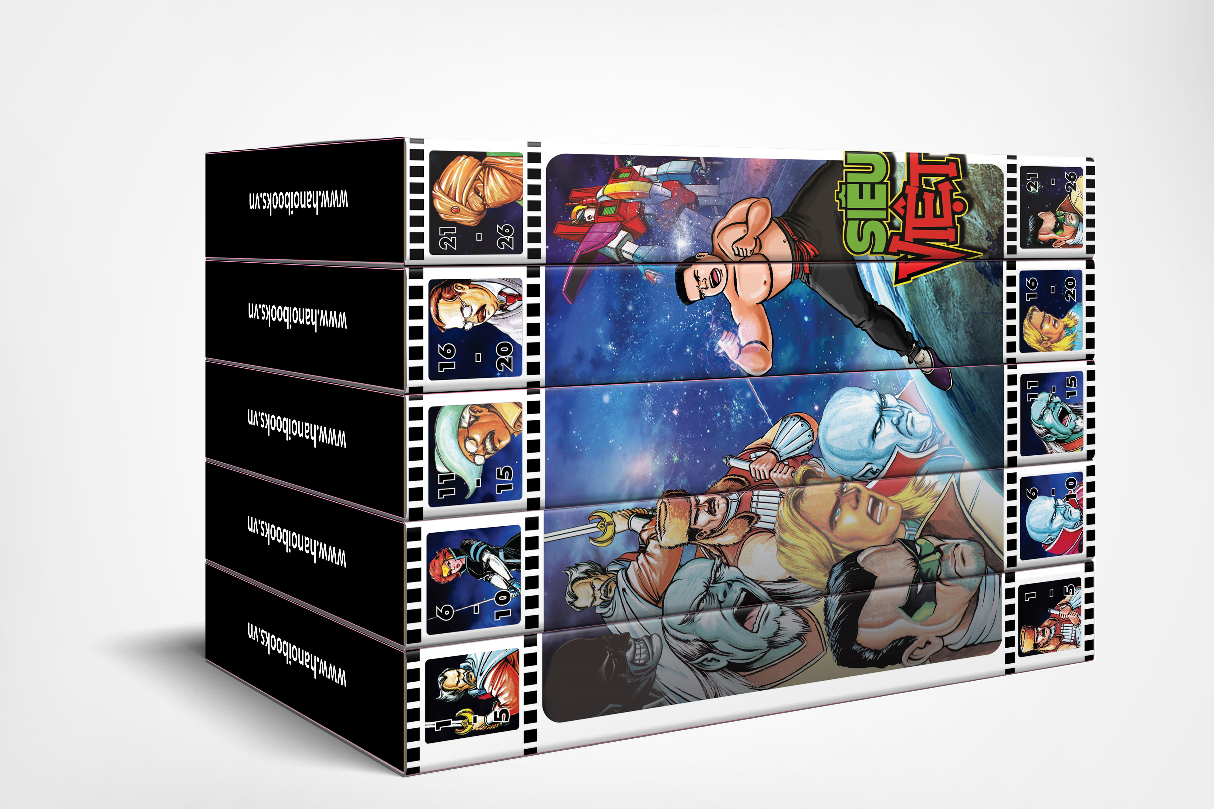 Boxset 1 : 5 tập Siêu Nhân Việt Nam ( Từ tập 1 đến tập 5 )