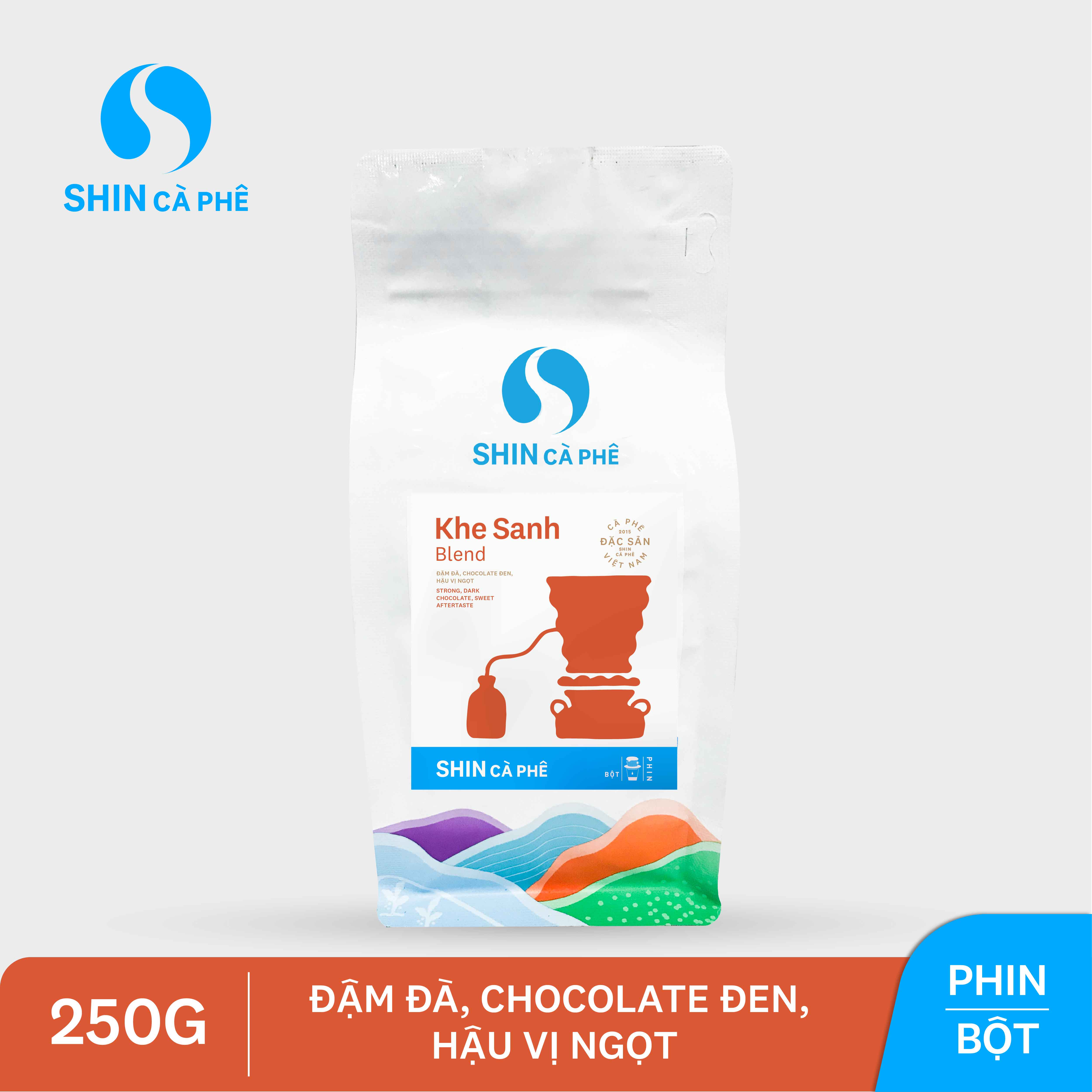 SHIN Cà Phê - Khe Sanh Blend 250g bột - Cà phê đặc sản pha phin
