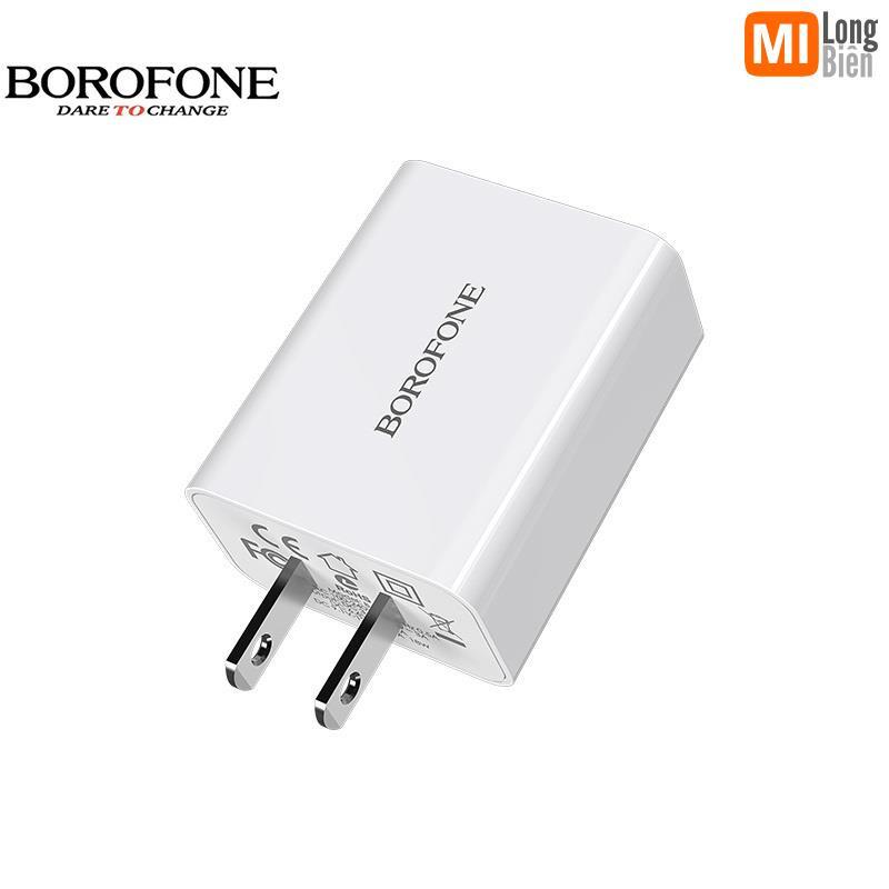 Củ sạc nhanh 18W - QC3.0 BOROFONE BA21 cổng USB - Chính hãng