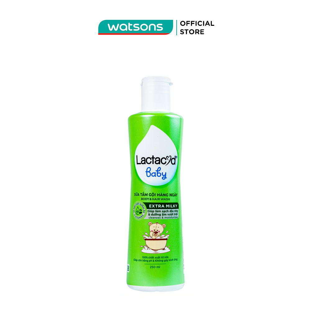 Sữa Tắm Gội Trẻ Em Lactacyd Milky 250ml