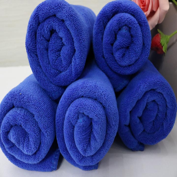 Combo 5 Khăn Quấn Tóc, Khăn Mặt Microfiber Nam Phong - 35x75cm- Màu Xanh Dương