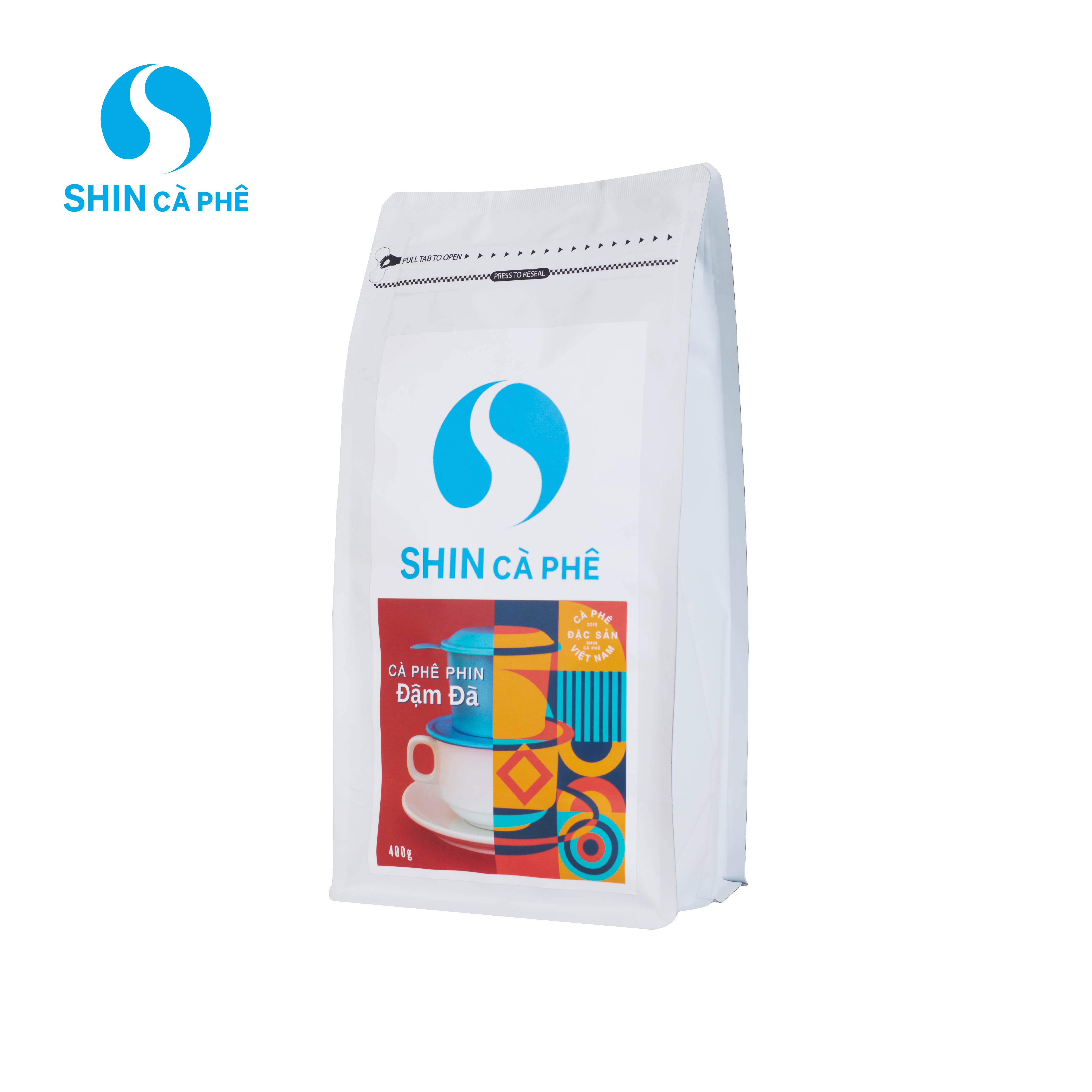 SHIN Cà Phê - Cà phê Đậm Đà 400g bột - Cà phê pha phin