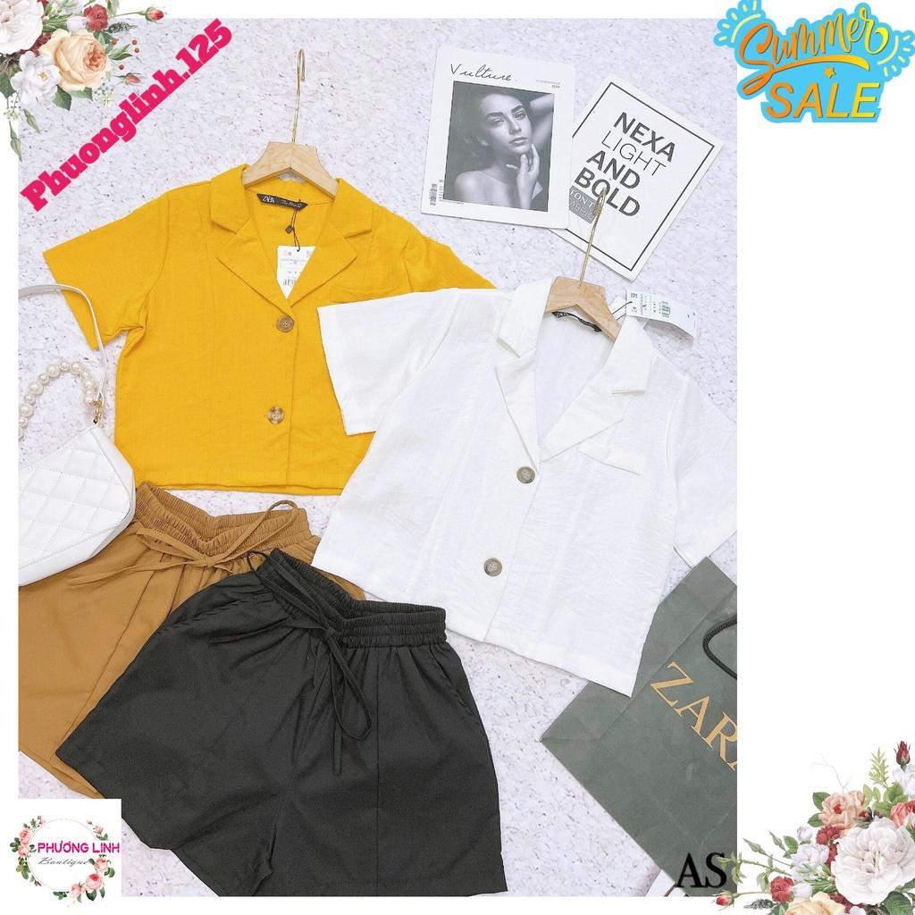 SET BỘ VEST SHORT NƠ CHUN