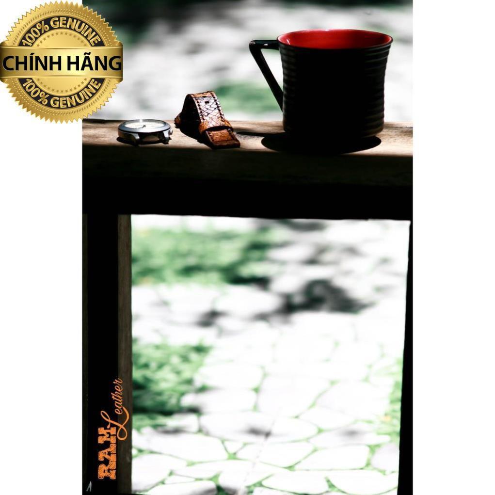 Cá tính với Dây đồng hồ da dê vân trăn rằn ri cao cấp .